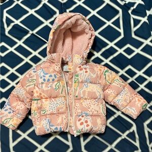 Stella McCartney Kids Blush Safari Puffer Jacket